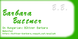 barbara buttner business card