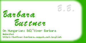 barbara buttner business card